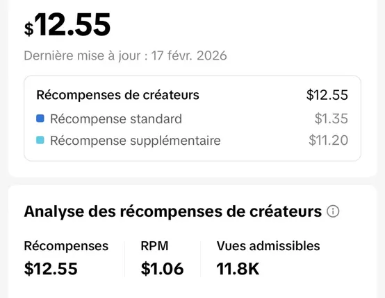 Dashboard du témoignage de Lucas